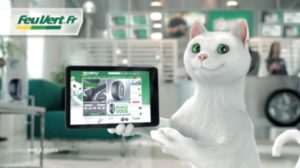 Publicité Feu vert avec un exemple de digitalisation